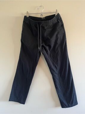 Volcom Black Drawstring Casual Pants